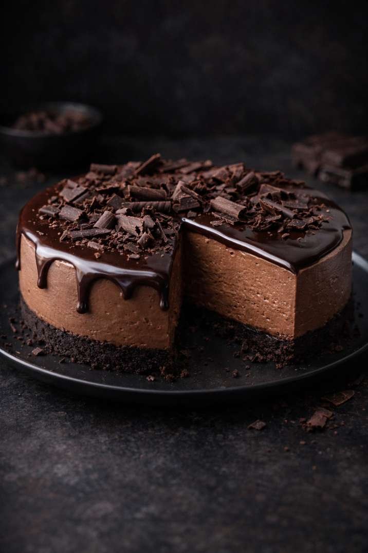 Chocolate No-Bake Cheesecake 
