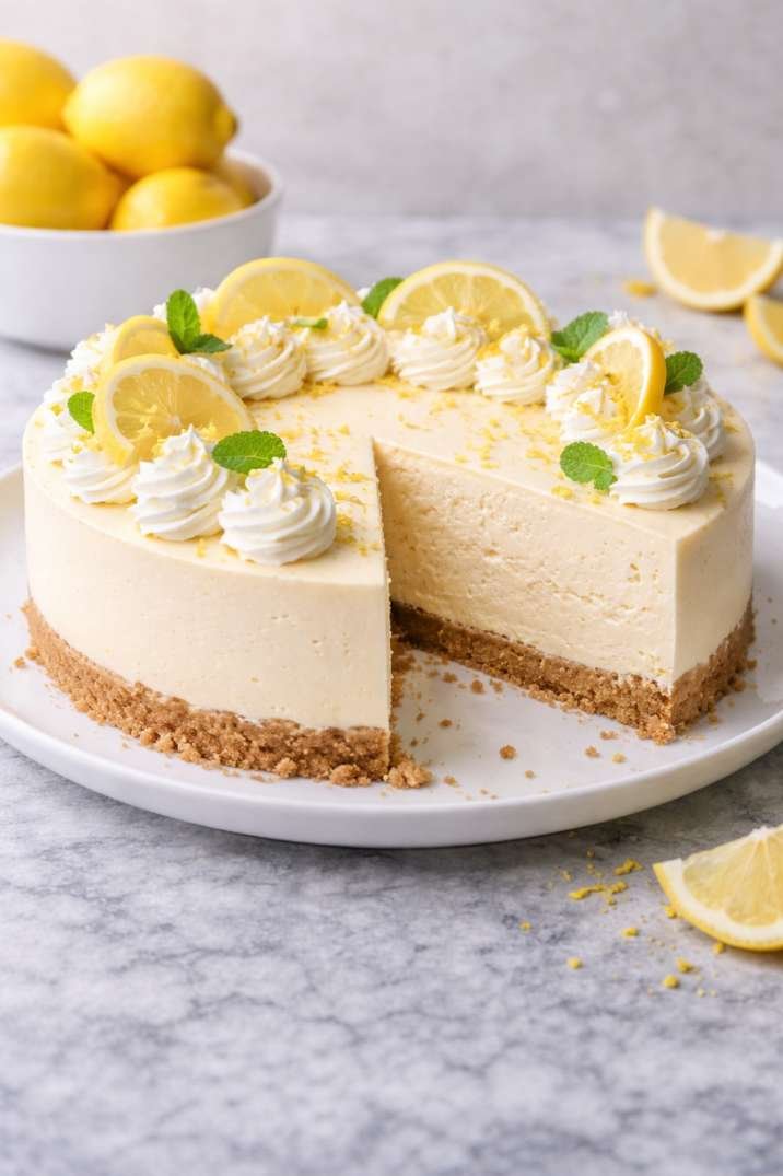Lemon No-Bake Cheesecake