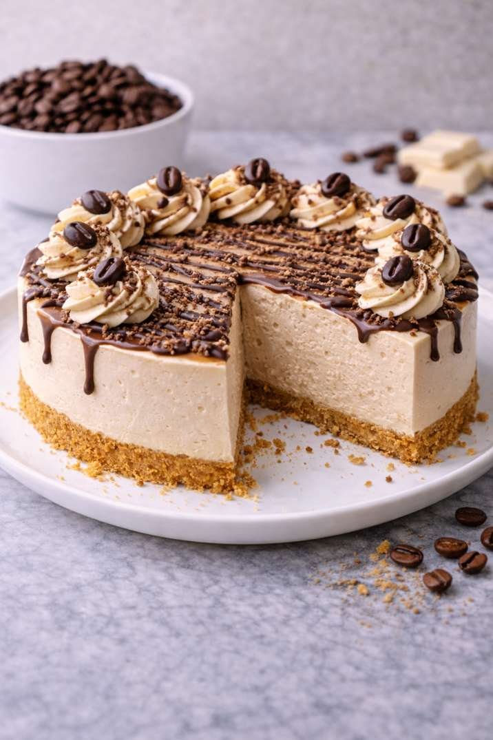 Coffee No-Bake Cheesecake