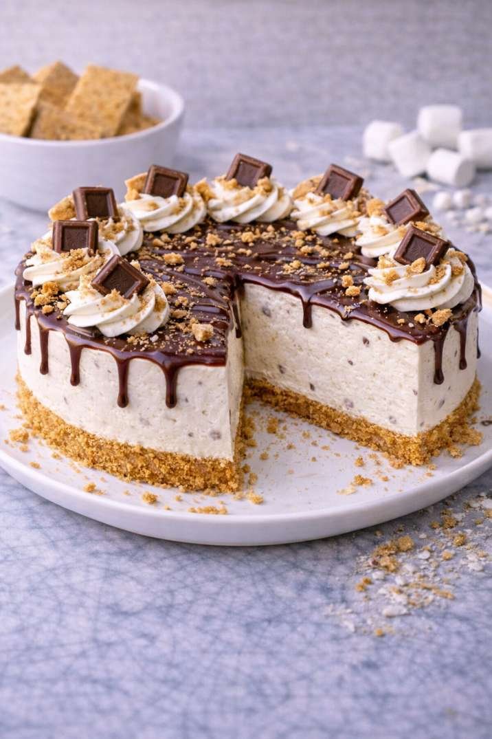 S'mores No-Bake Cheesecake
