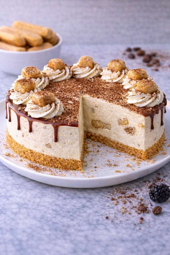 Tiramisu No-Bake Cheesecake