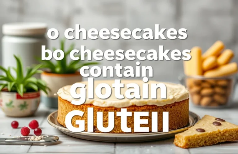 Does Cheesecake Contain Gluten? Find Delicious Gluten-Free Recipes