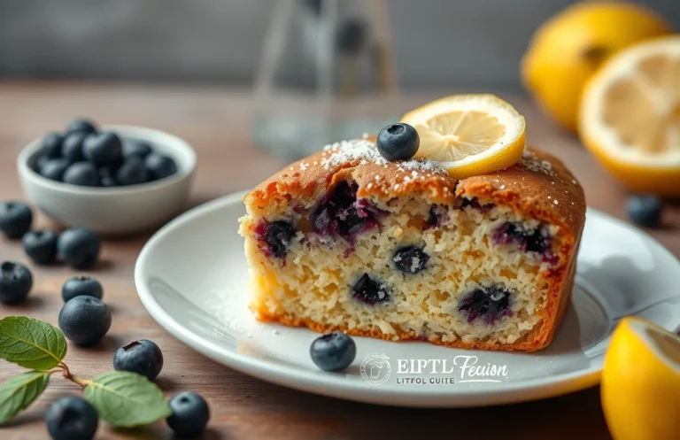 Blueberry Lemon Coffee Cake with Cream Cheese Filling: Easy Recipe