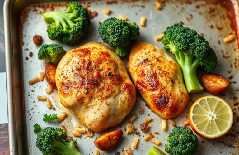 Healthy Chicken and Broccoli Sheet Pan Dinner in 30 Minutes