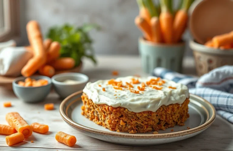 Delicious Carrot Cake Topped with Cream Cheese: Easy Recipe Inside