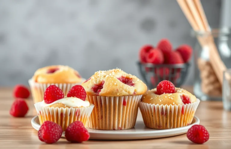 Delicious Cream Cheese and Raspberry Muffins: Easy Recipe Inside