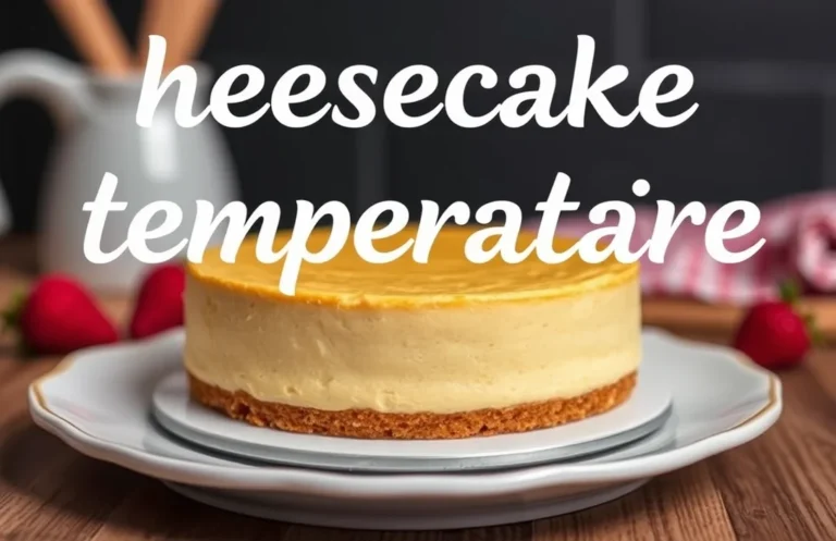 Perfect Cheesecake Baking Temperatures: Tips for Texture & Cracks