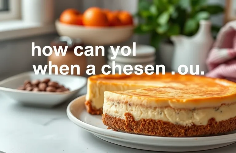 Perfect Cheesecake: Key Signs It’s Done and Ready to Chill