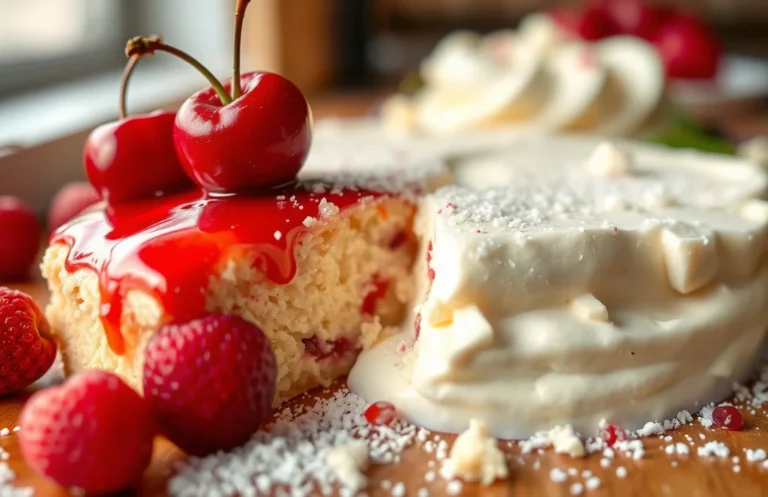 Easy Cherry Cheesecake Dump Cake: No-Bake Delight in 30 Minutes