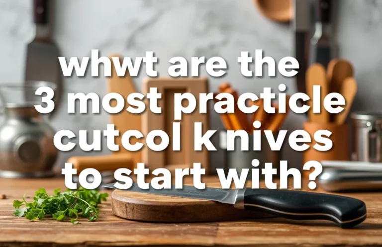 3 Practical Cutco Knives for Beginners: A Starter Guide