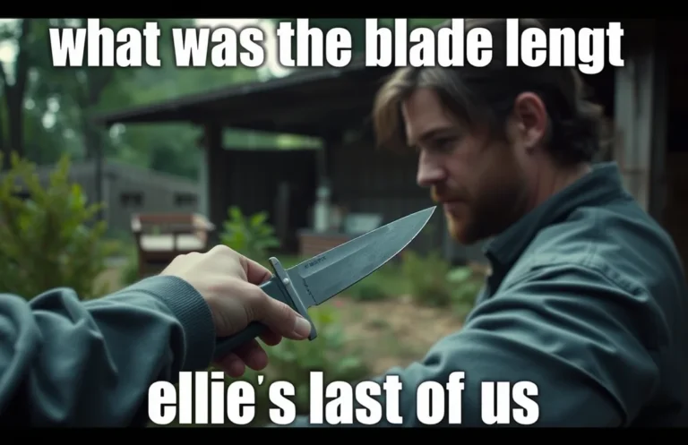 7 Details About Ellie’s Knife Blade Length in The Last of Us