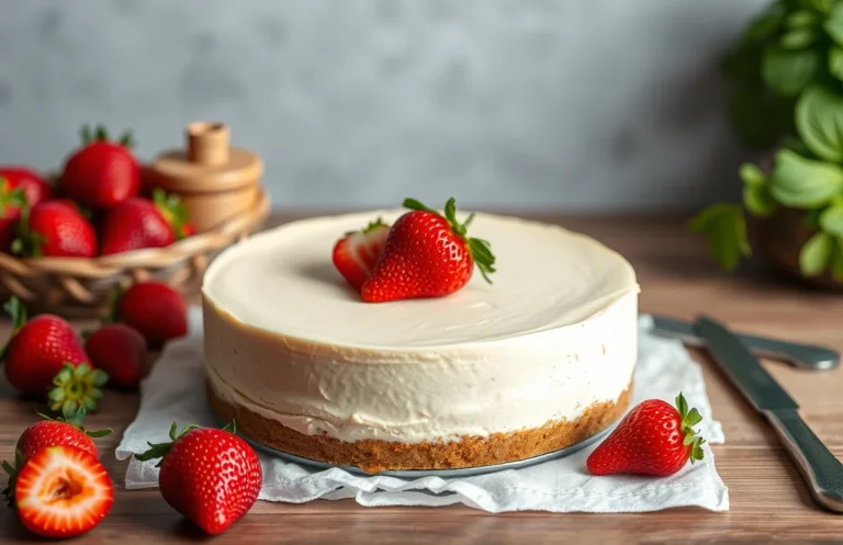 Irresistible Strawberry No-Bake Cheesecake: Easy Recipe Instructions
