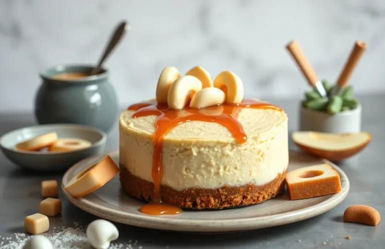 Decadent Salted Caramel No-Bake Cheesecake Recipe to Savor