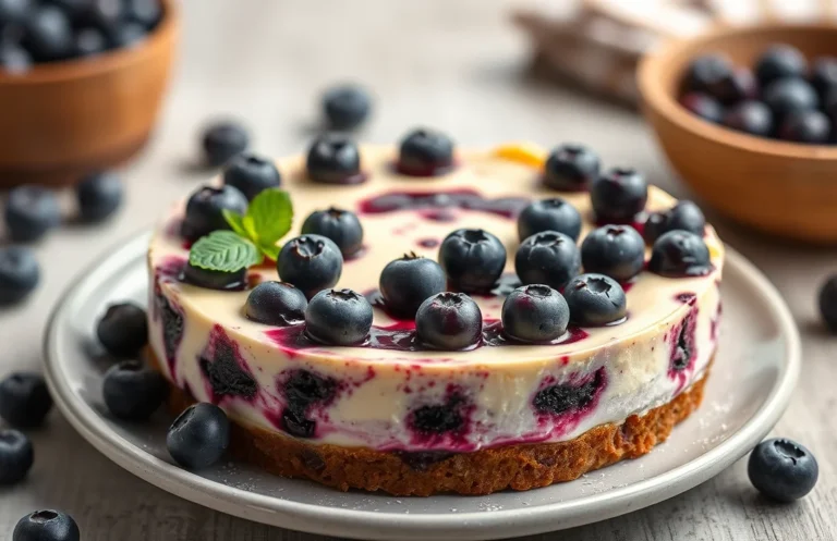 Decadent Blueberry No-Bake Cheesecake: Easy Recipe to Impress