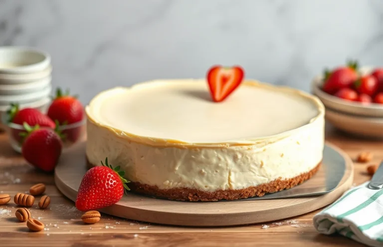 Indulge in a Classic No-Bake Cheesecake: Simple and Delicious Recipe