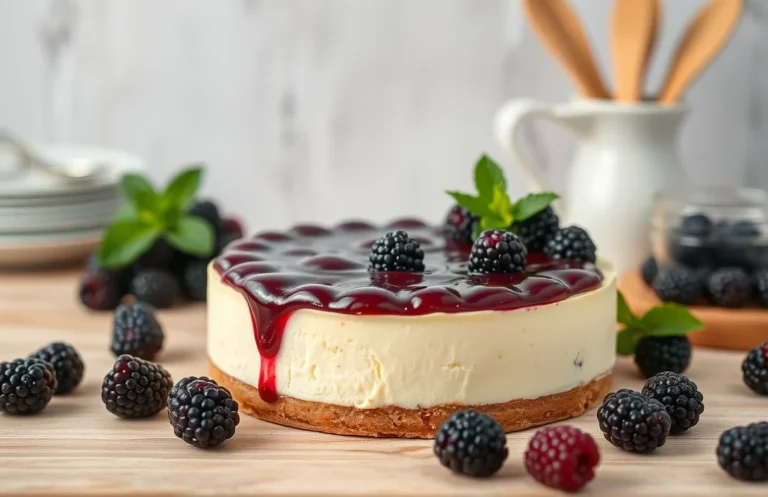 Decadent Blackberry No-Bake Cheesecake: Easy Recipe to Impress