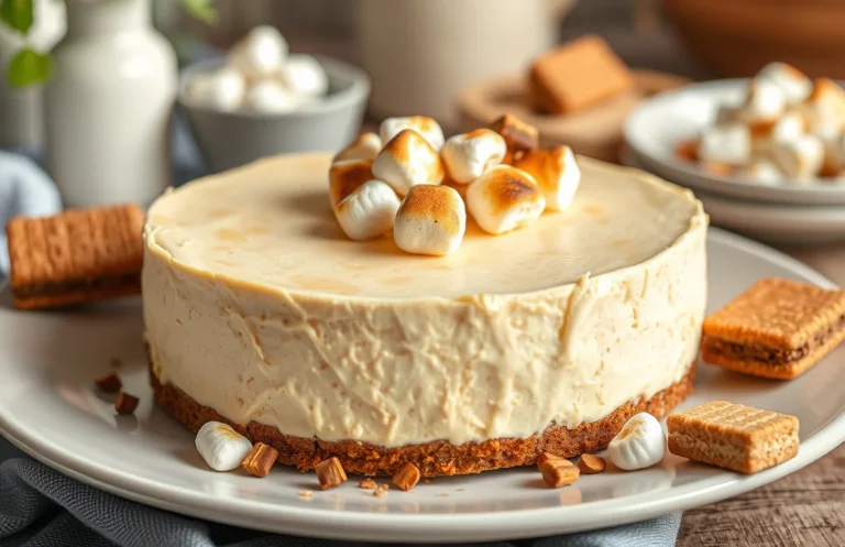 Decadent S’mores No-Bake Cheesecake: Easy Step-by-Step Recipe