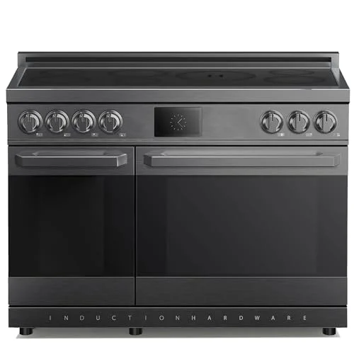 double oven electric range with air fryer