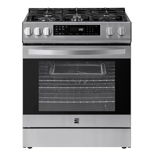 gas range with air fryer