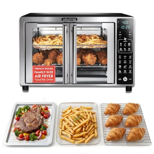 gourmia 6 slice digital toaster oven air fryer